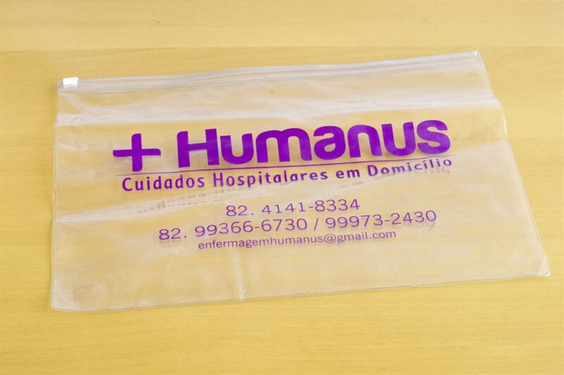 Pasta ZIP PVC Transparente Personalizada - Imagem 2