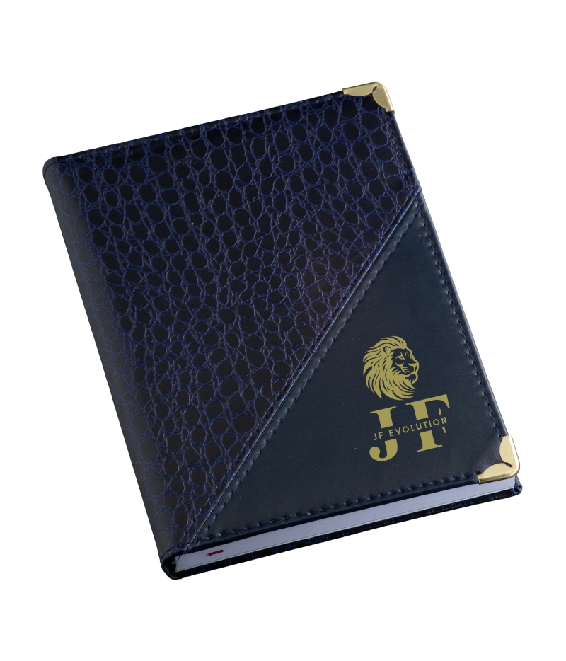 Agenda Diária Brochura - Couro Croco - Imagem 2