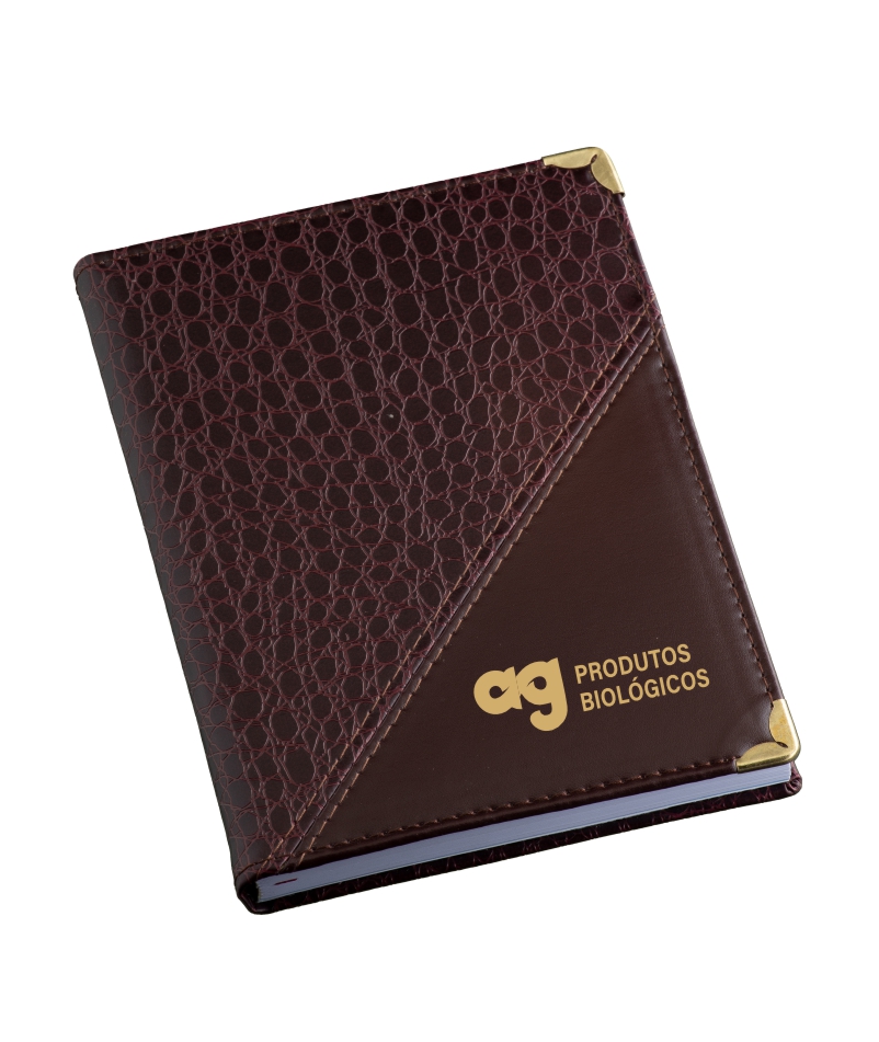 Agenda Diária Brochura - Couro Croco - Imagem 3