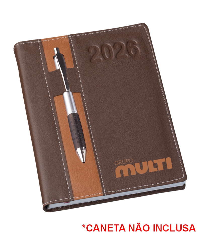 Agenda Diária Brochura - Couro Sintético - Imagem 10