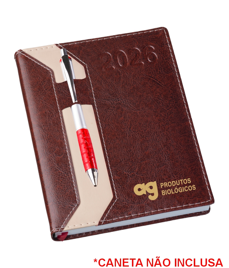 Agenda Diária Brochura - Couro Sintético - Imagem 15