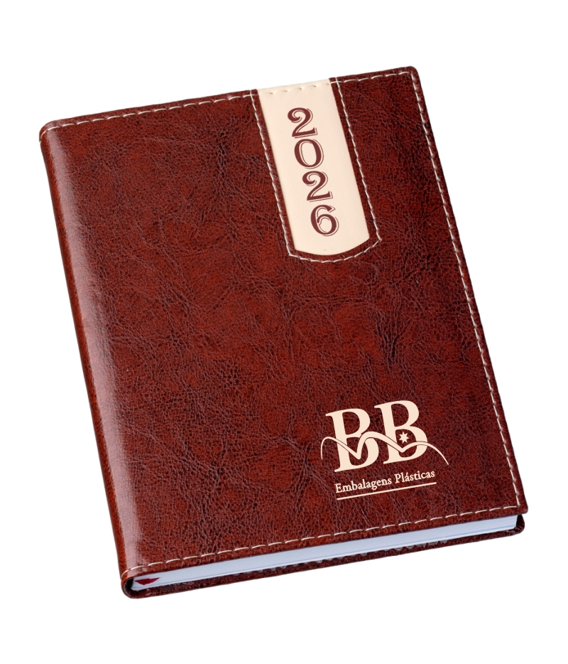 Agenda Diária Brochura - Couro Sintético